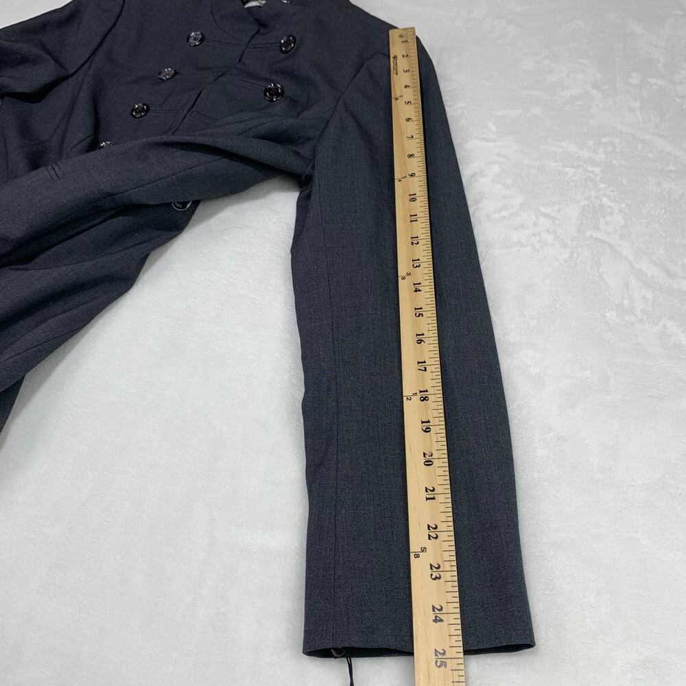 NWT Calvin Klein Jacket Womens 12 Large Longline Charcoal Gray Careerwear Office - Picture 14 of 14